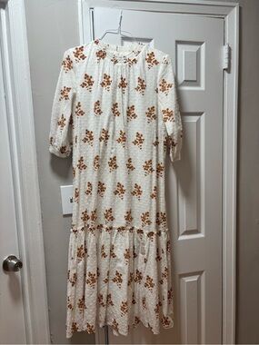 EUC White Midi Dress Size S